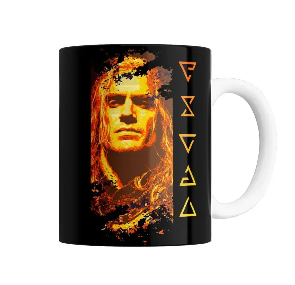 Taza de Cerámica The Witcher Geralt Signos