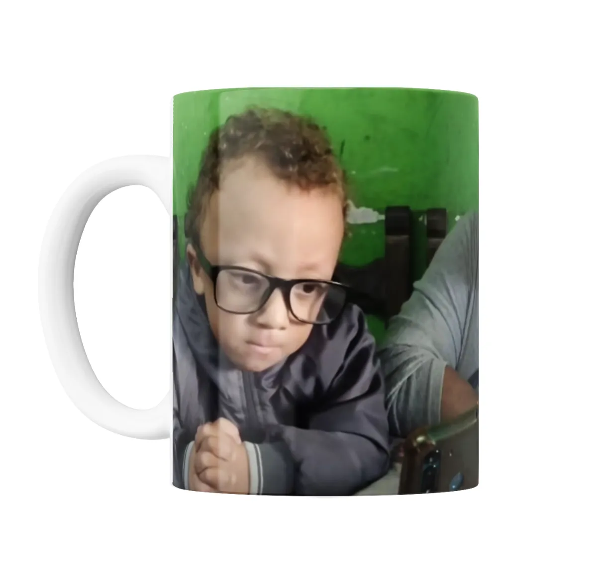 Taza de Cerámica Thiago y Leo Niño con Anteojos - vista 2