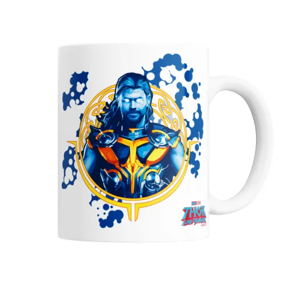 Taza de Cerámica Thor Love and Thunder Armadura Dorada