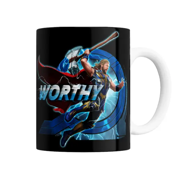 Taza de Cerámica Thor Worthy Mjolnir Rayos
