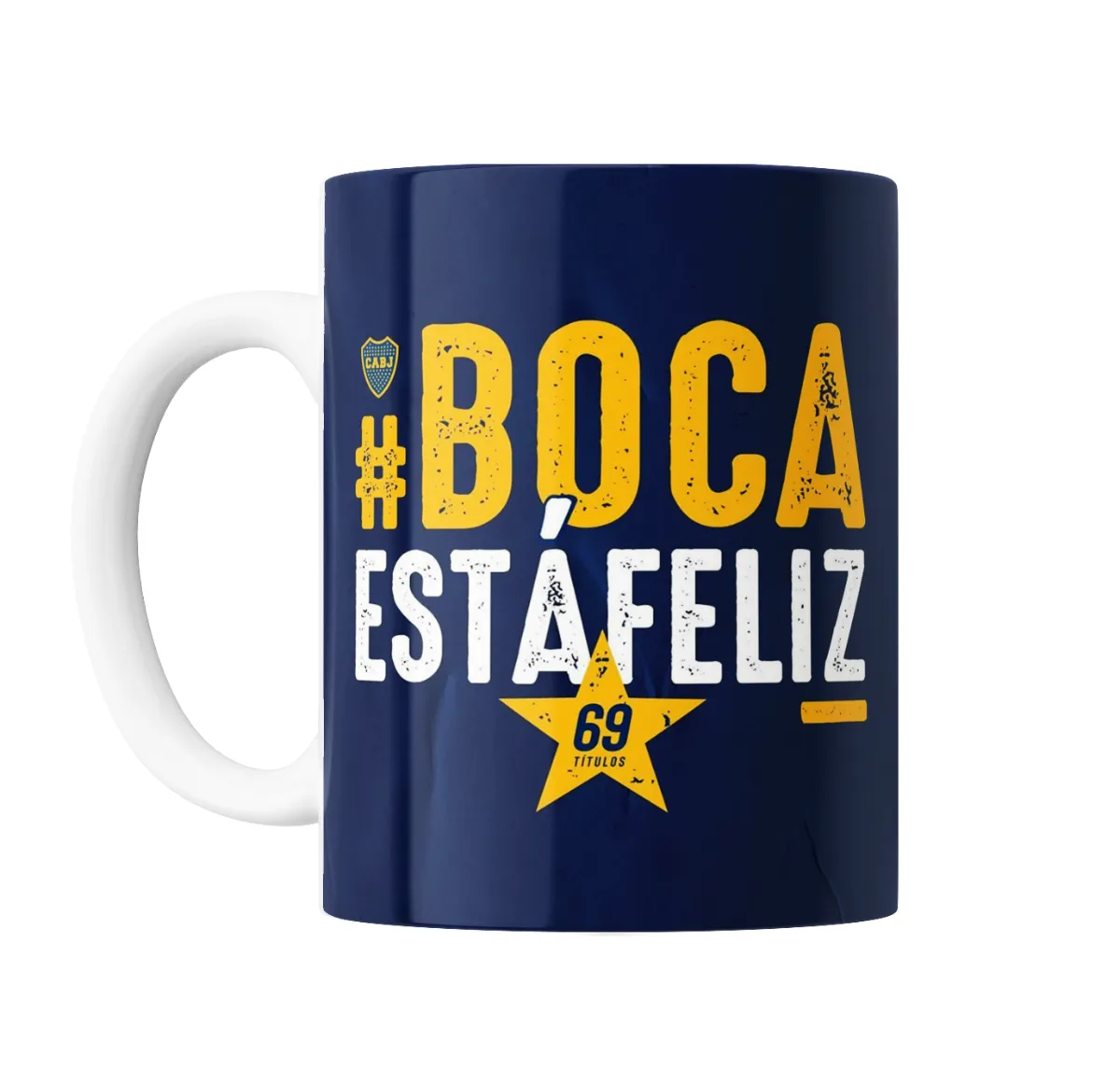 Taza de Cerámica Boca Juniors #BocaEstáFeliz 69 Títulos - vista 2