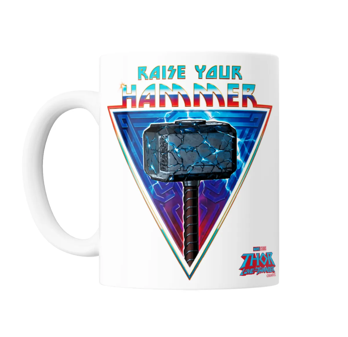 Taza de Cerámica Thor Love and Thunder Raise Your Hammer - vista 2