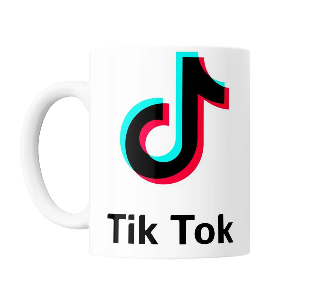 Taza de Cerámica Tik Tok Logo - vista 2