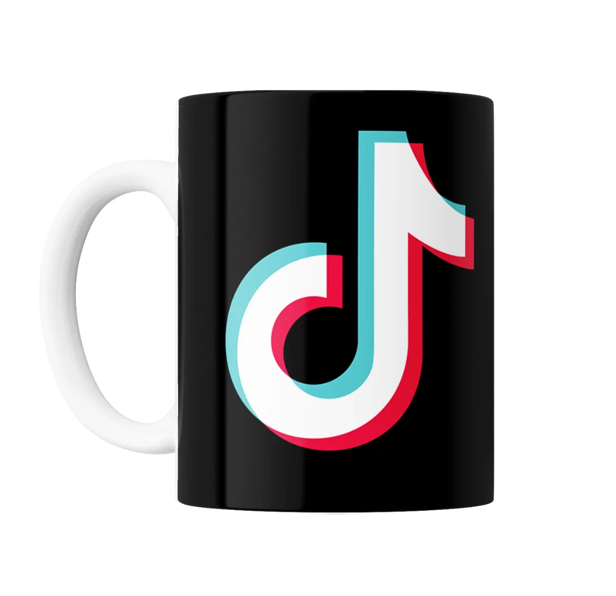 Taza de Cerámica Tik Tok Logo Negro - vista 2