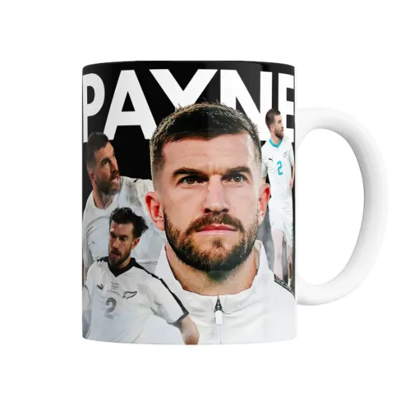 Taza de Cerámica Tim Payne Collage Selección Neozelandesa