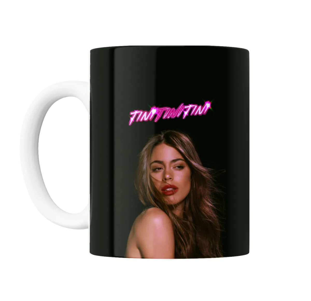 Taza de Cerámica TINI Logo Neón Rosa - vista 2