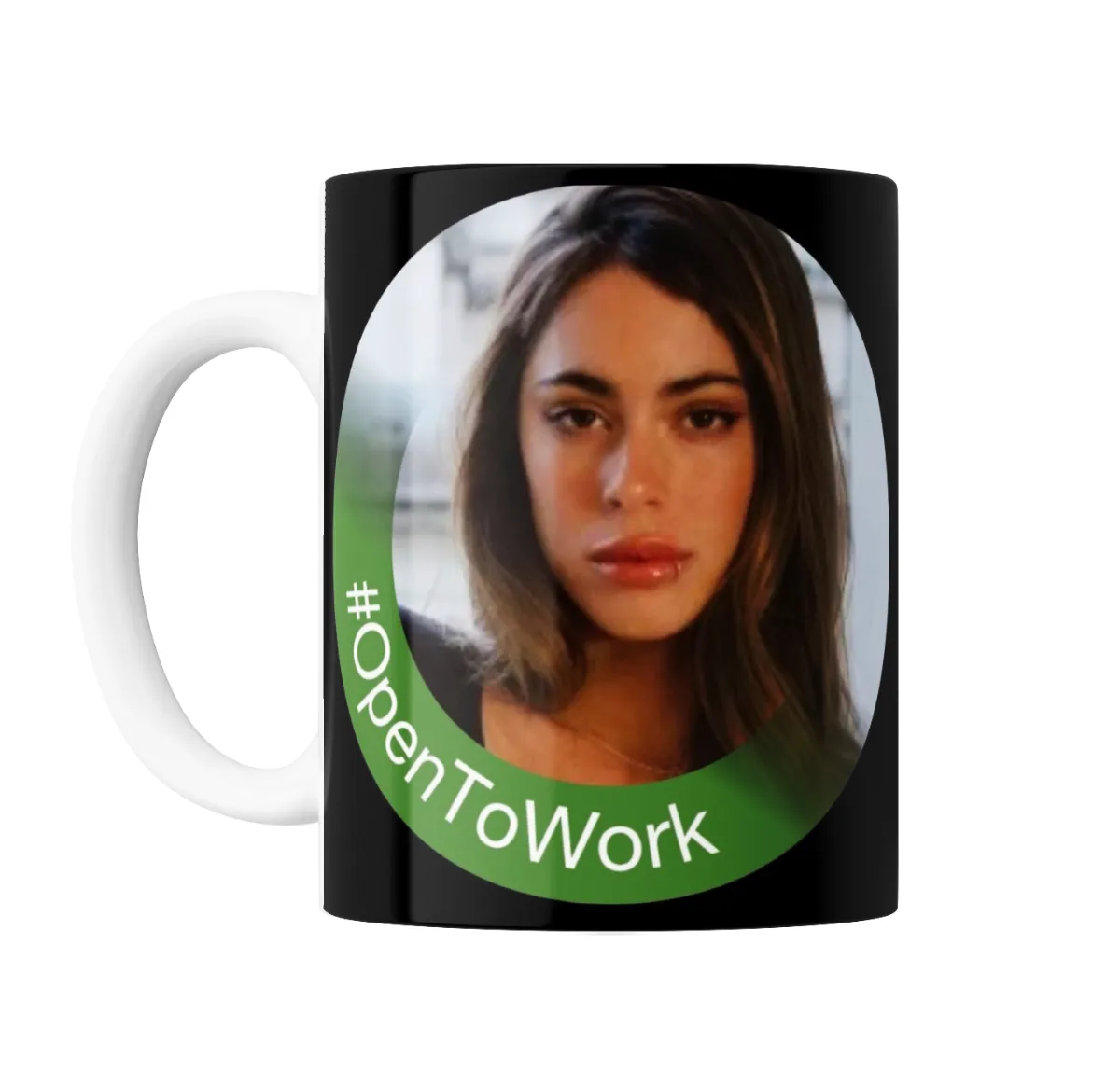 Taza de Cerámica TINI Meme Open To Work - vista 2
