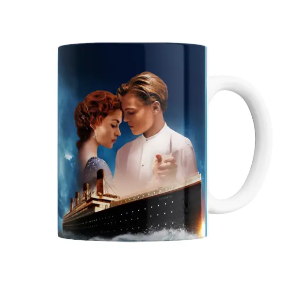Taza de Cerámica Titanic Jack y Rose
