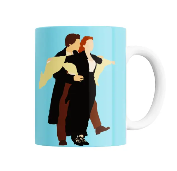Taza de Cerámica Titanic Jack y Rose Abrazo
