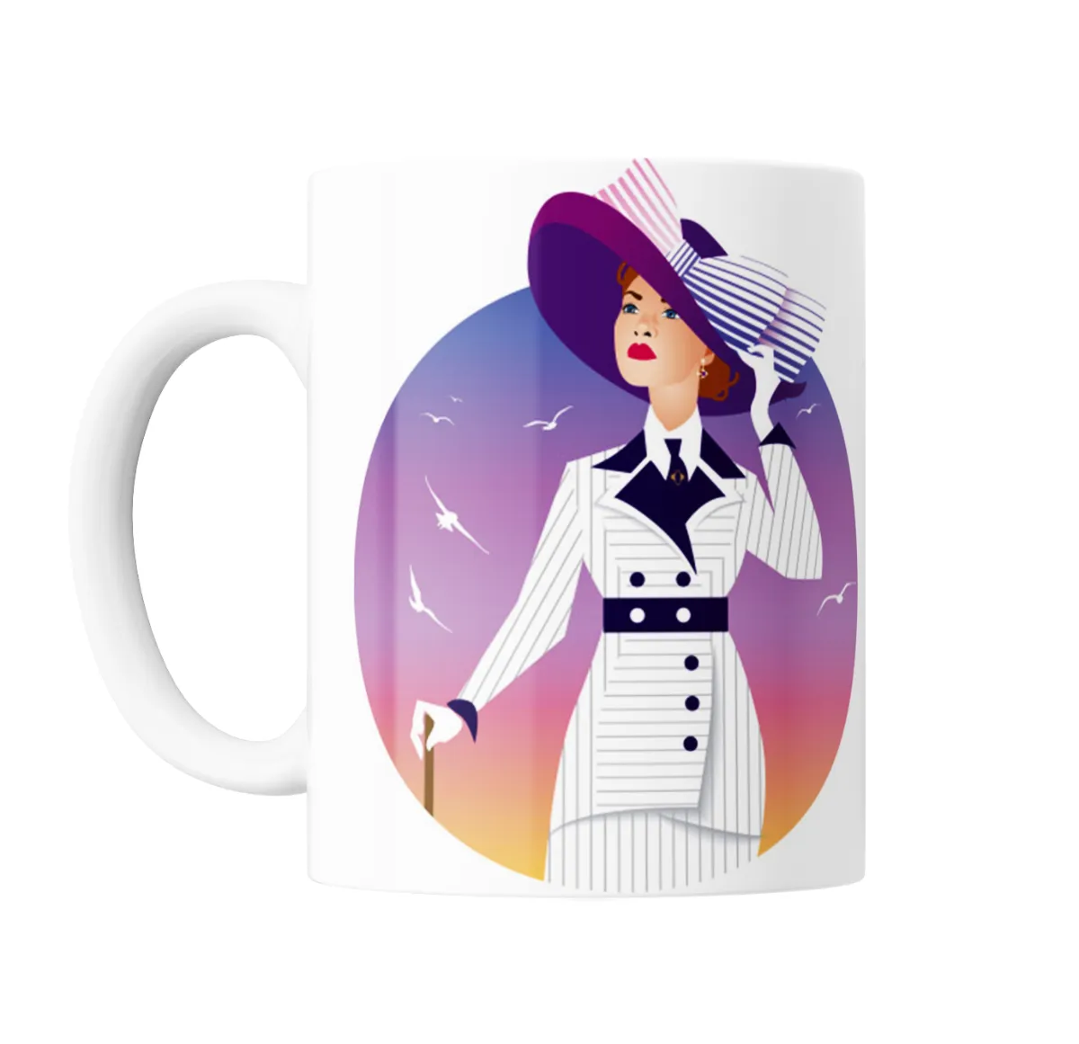 Taza de Cerámica Titanic Rose con Sombrero Marinero - vista 2