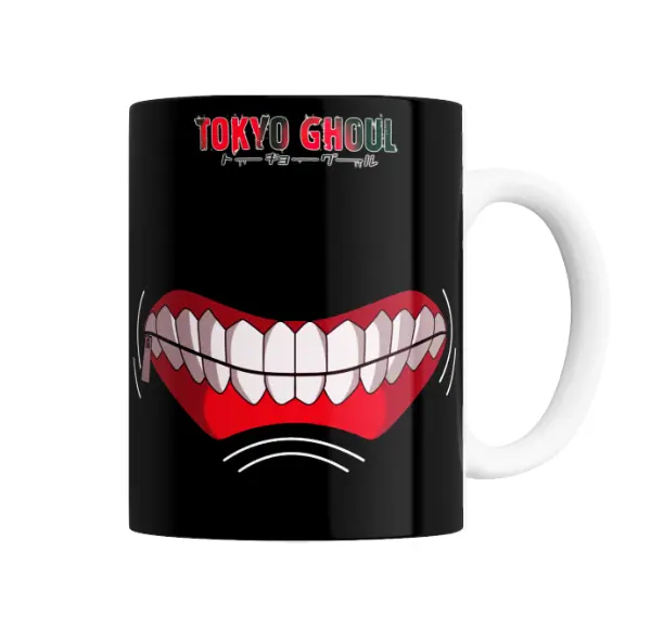 Taza de Cerámica Tokyo Ghoul Máscara Kaneki Dientes