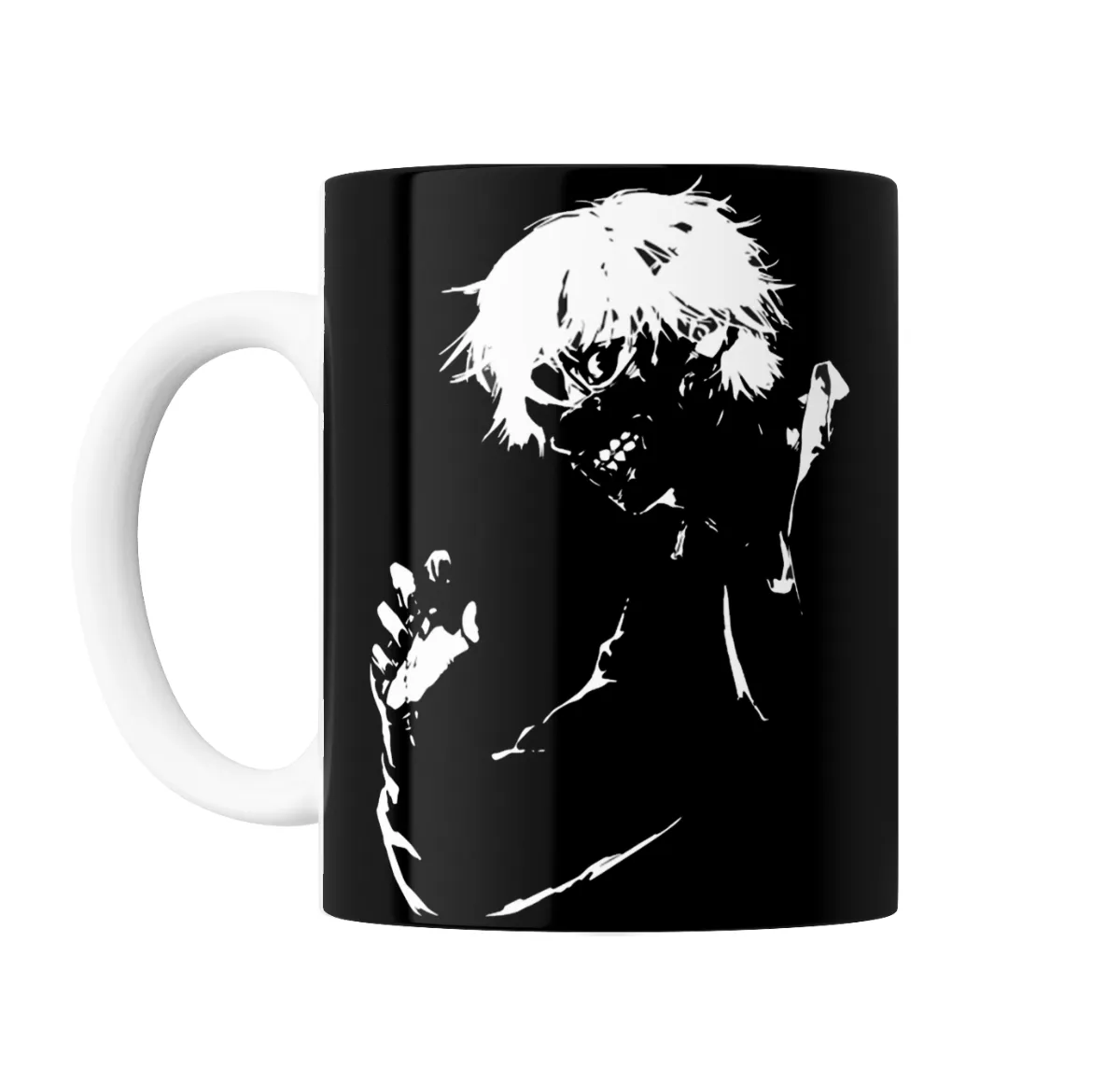 Taza de Cerámica Tokyo Ghoul Kaneki Ken Blanco y Negro - vista 2