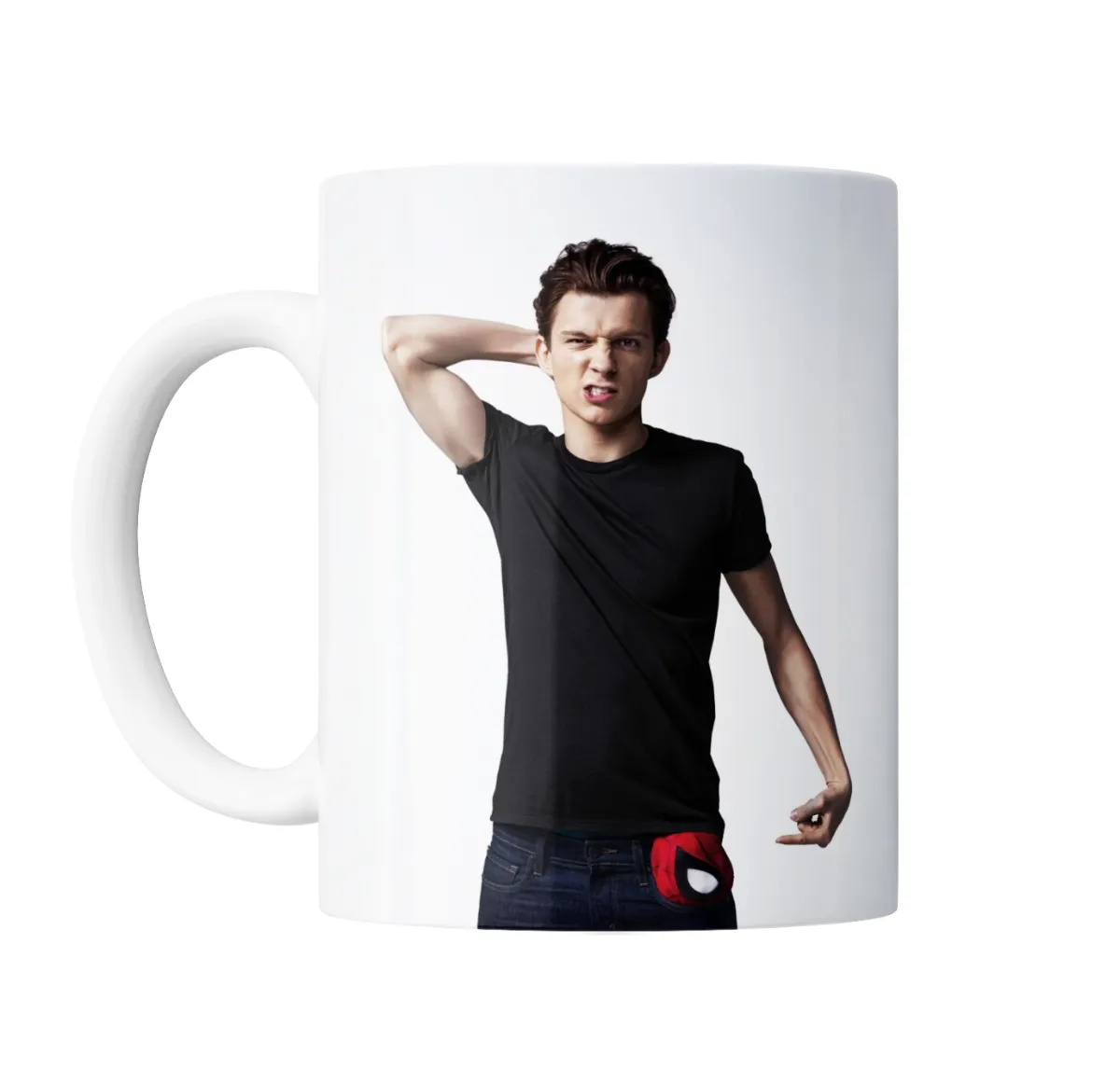 Taza de Cerámica Tom Holland Spider-Man Pose Divertida - vista 2