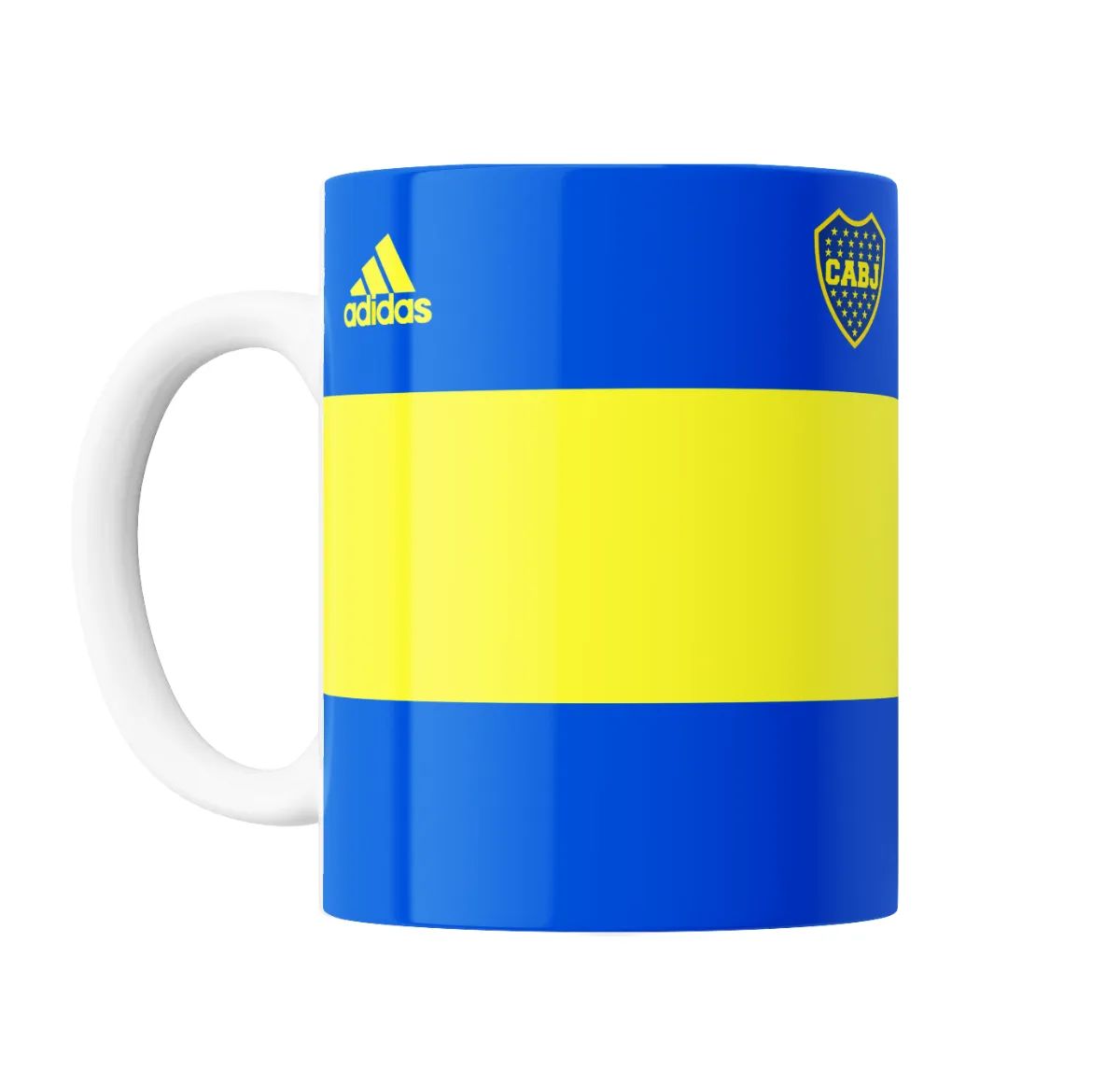 Taza de Cerámica Boca Juniors Franjas Azul y Amarilla - vista 2