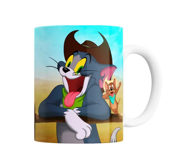 Taza de Cerámica Tom y Jerry Vaqueros