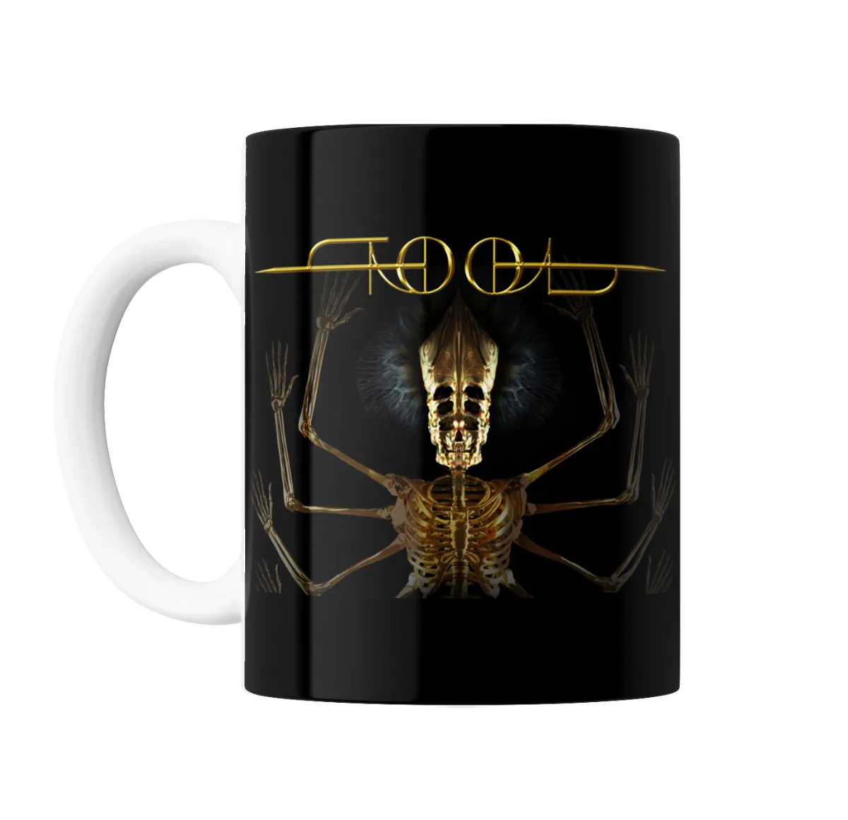 Taza de Cerámica Tool Esqueleto Dorado - vista 2