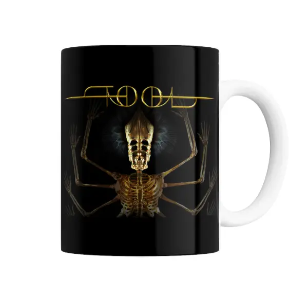 Taza de Cerámica Tool Esqueleto Dorado