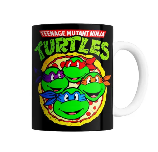 Taza de Cerámica Tortugas Ninja Pizza Retro