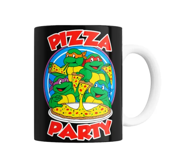 Taza de Cerámica Tortugas Ninja Pizza Party