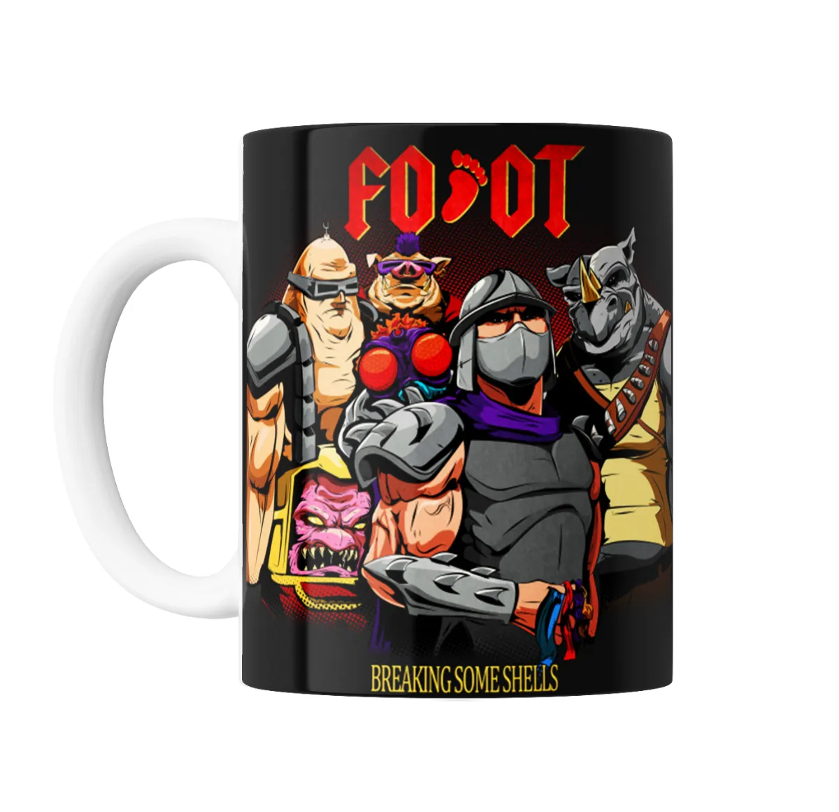 Taza de Cerámica Tortugas Ninja Foot Clan Shredder Bebop Rocksteady - vista 2
