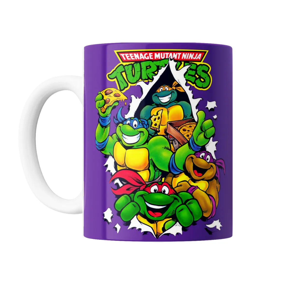 Taza de Cerámica Tortugas Ninja Pizza Party - vista 2