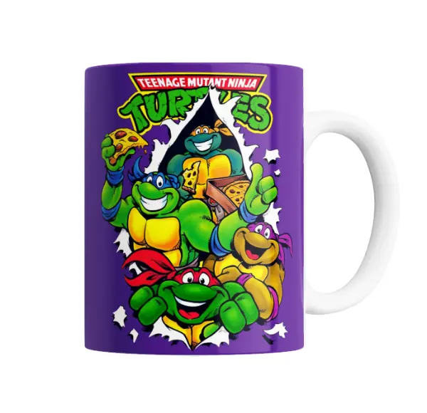 Taza de Cerámica Tortugas Ninja Pizza Party