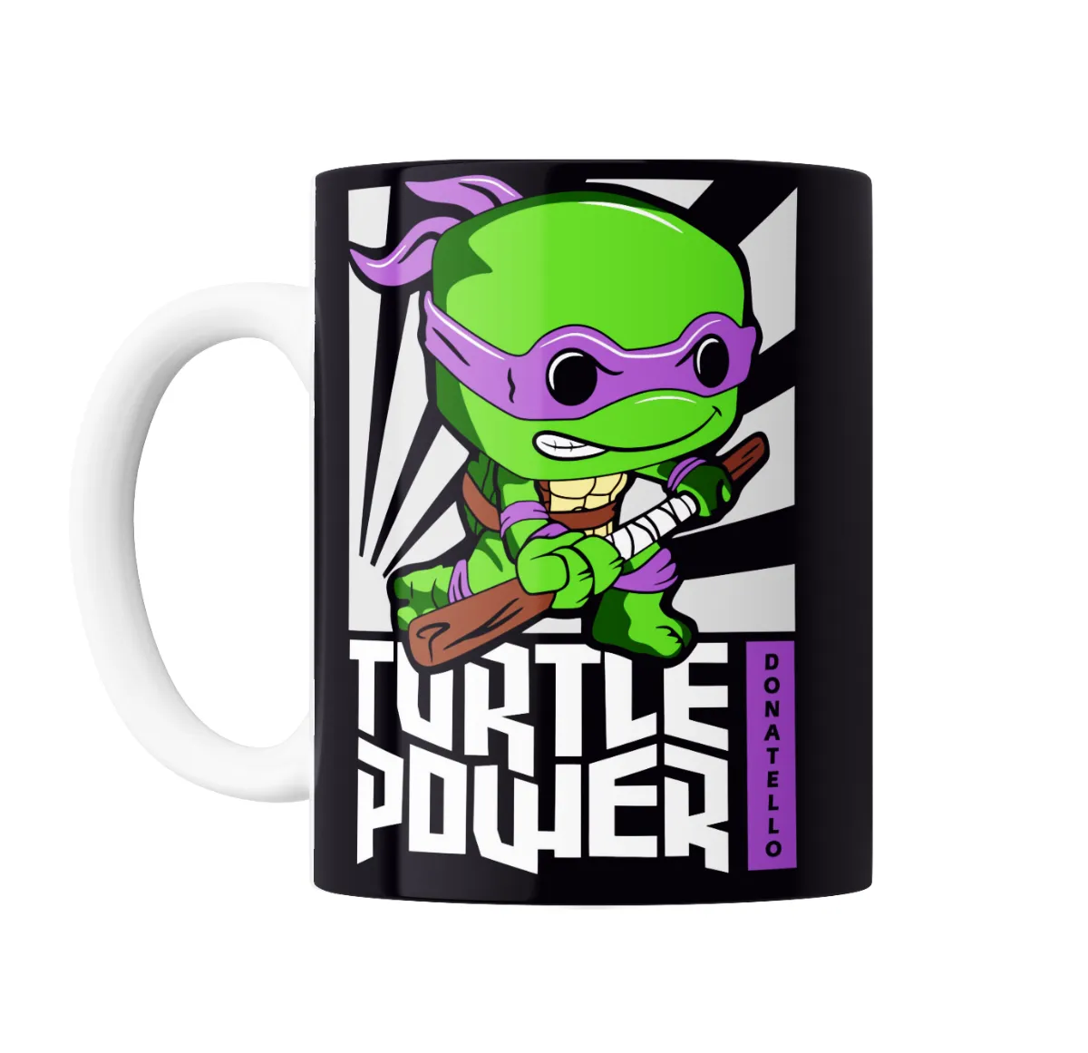Taza de Cerámica Tortugas Ninja Donatello Turtle Power - vista 2