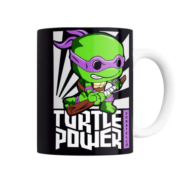 Taza de Cerámica Tortugas Ninja Donatello Turtle Power