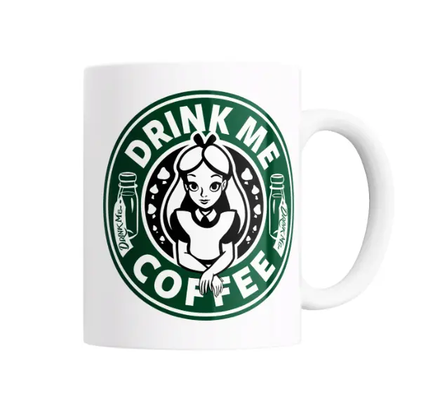 Taza de Cerámica Alicia Drink Me Coffee