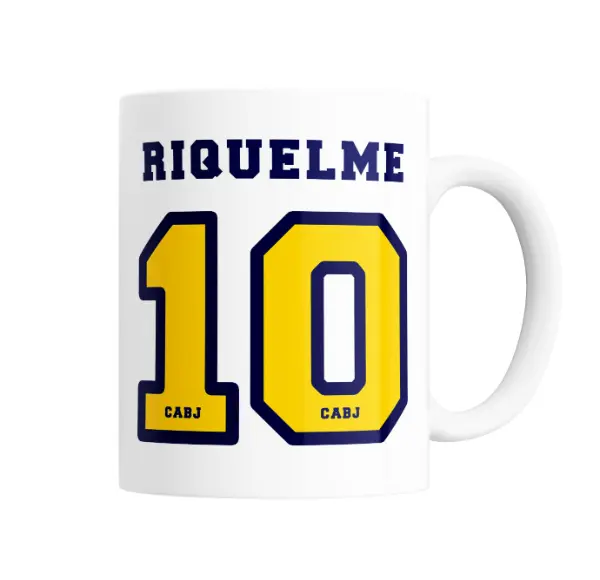 Taza de Cerámica Boca Juniors Riquelme 10