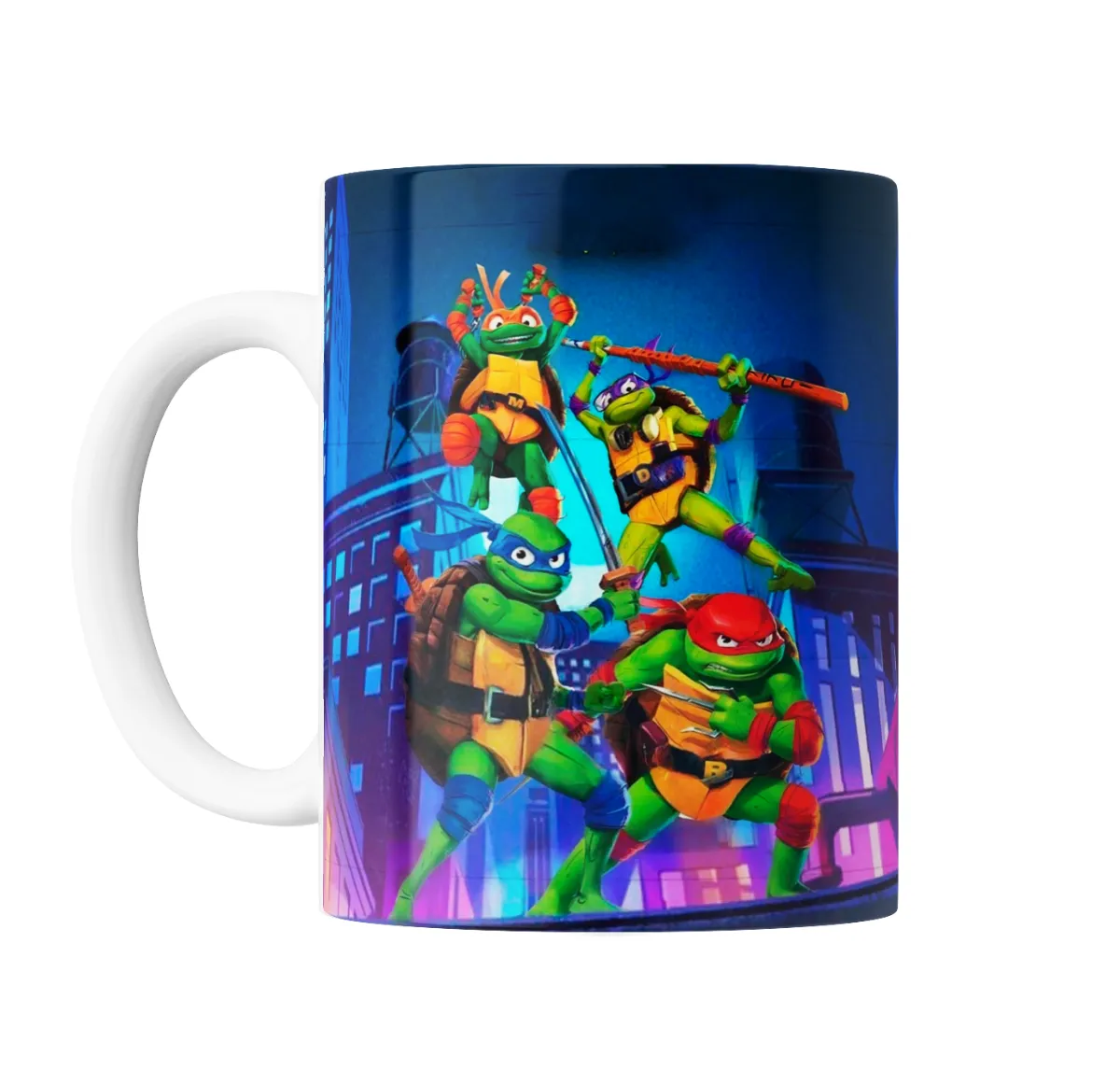 Taza de Cerámica Tortugas Ninja Leonardo Donatello Rafael Miguelangel - vista 2
