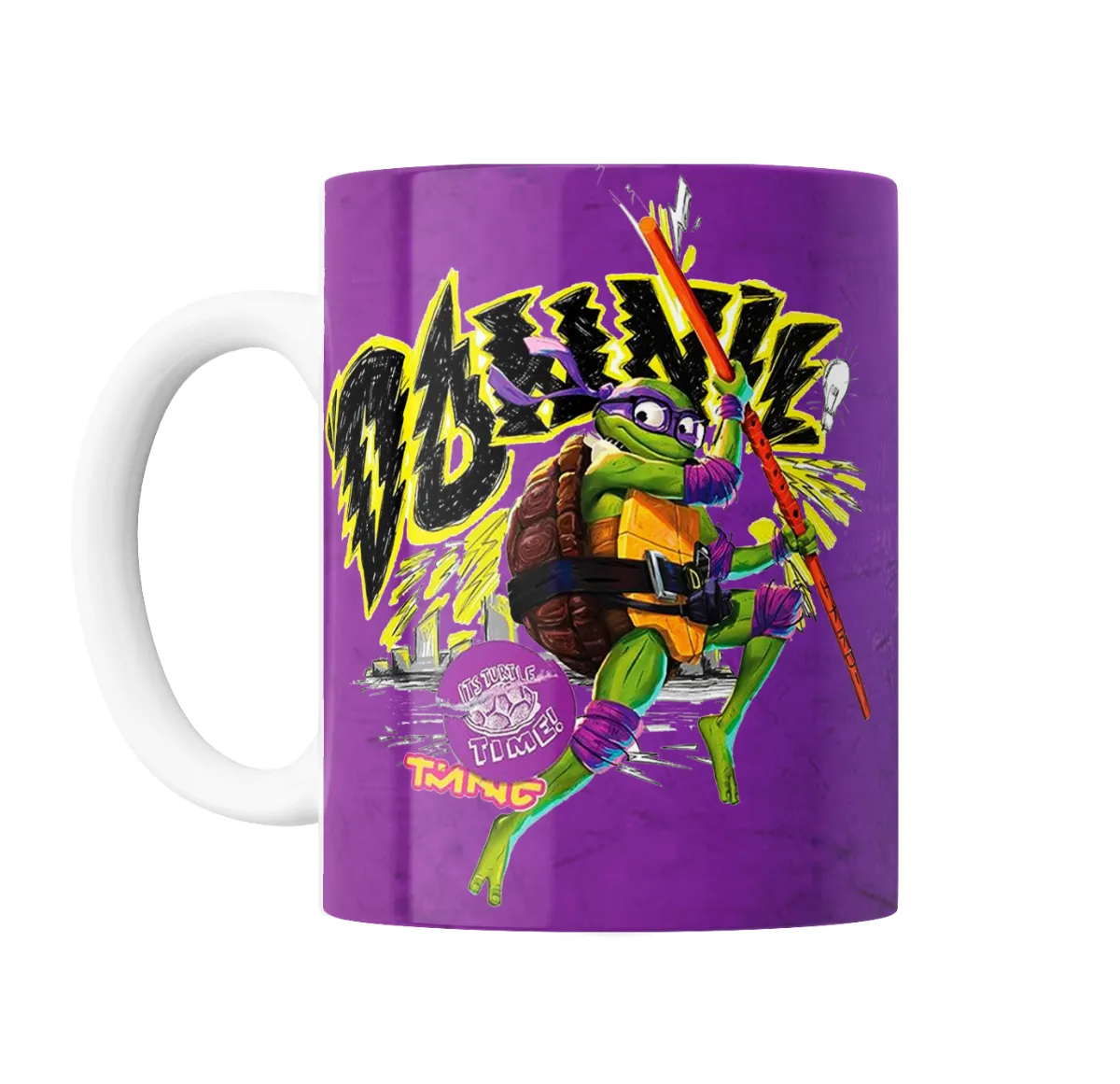 Taza de Cerámica Tortugas Ninja Mutant Mayhem Donatello - vista 2