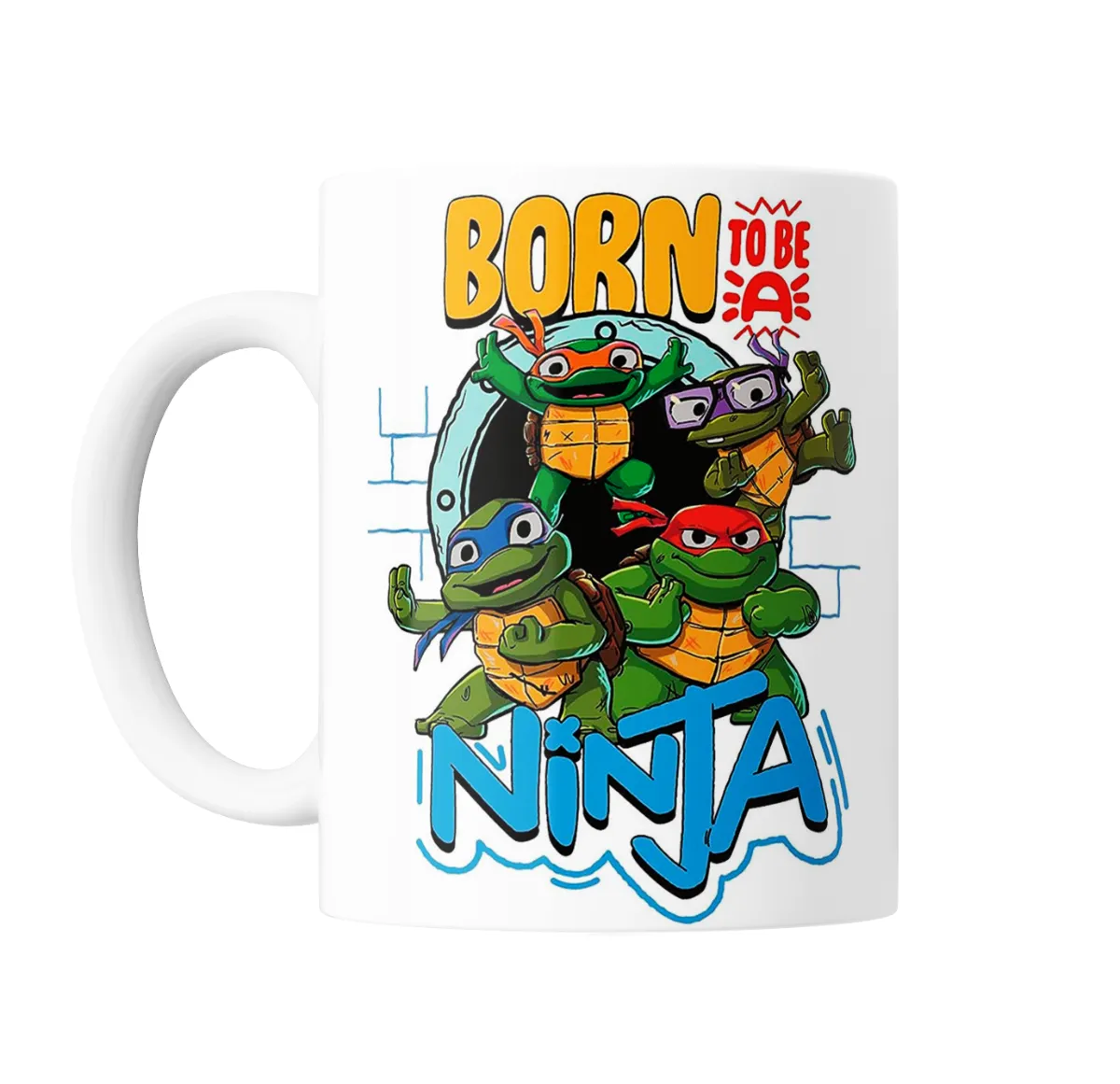 Taza de Cerámica Tortugas Ninja Born to be a Ninja - vista 2