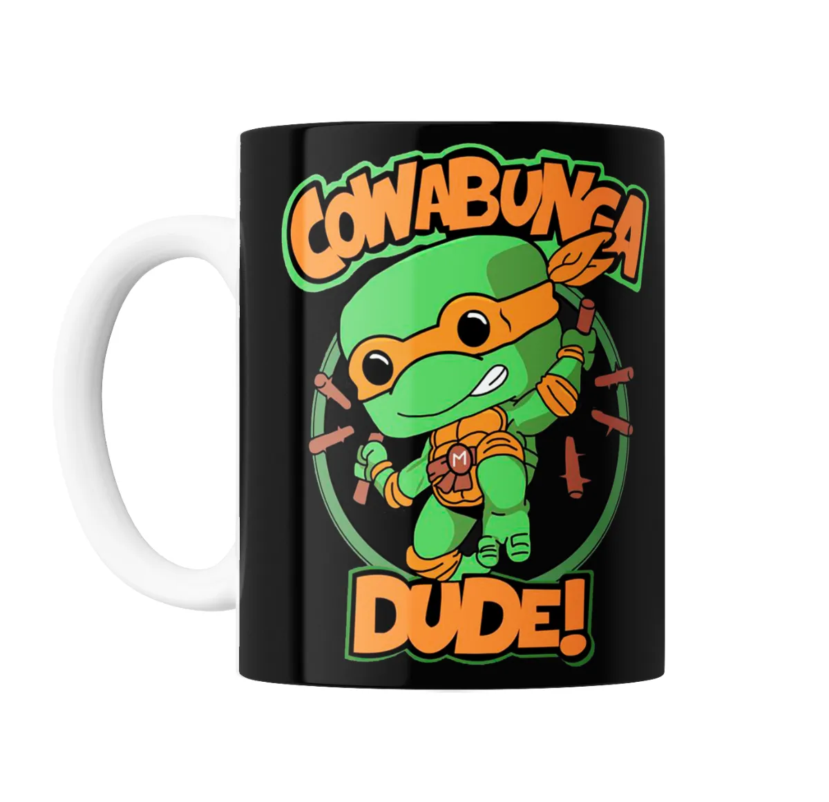 Taza de Cerámica Tortugas Ninja Michelangelo Cowabunga Dude - vista 2