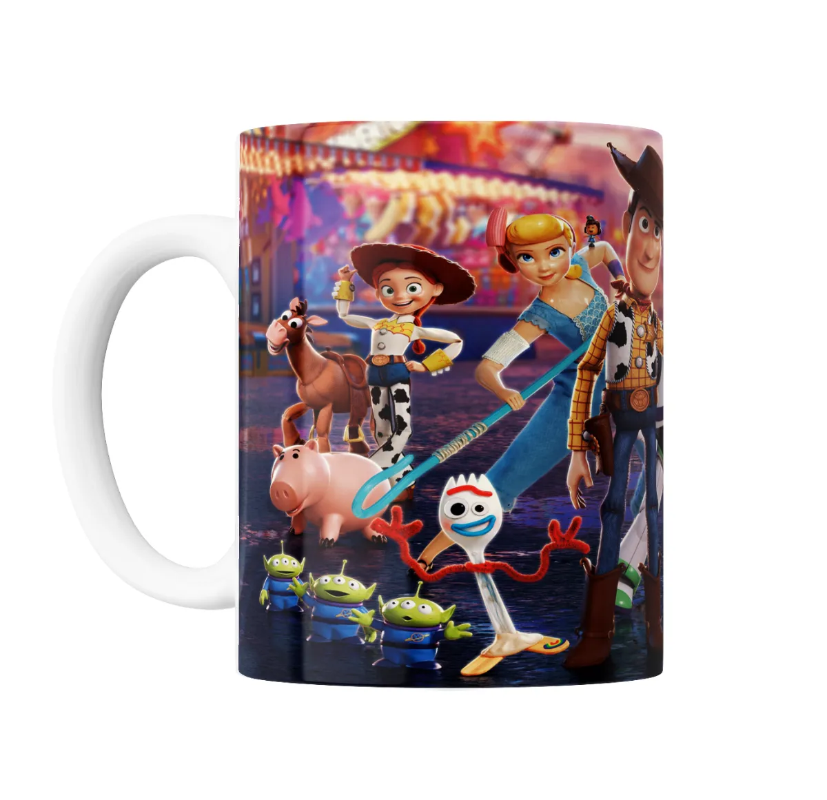 Taza de Cerámica Toy Story Woody Buzz Jessie Bo Peep Forky - vista 2