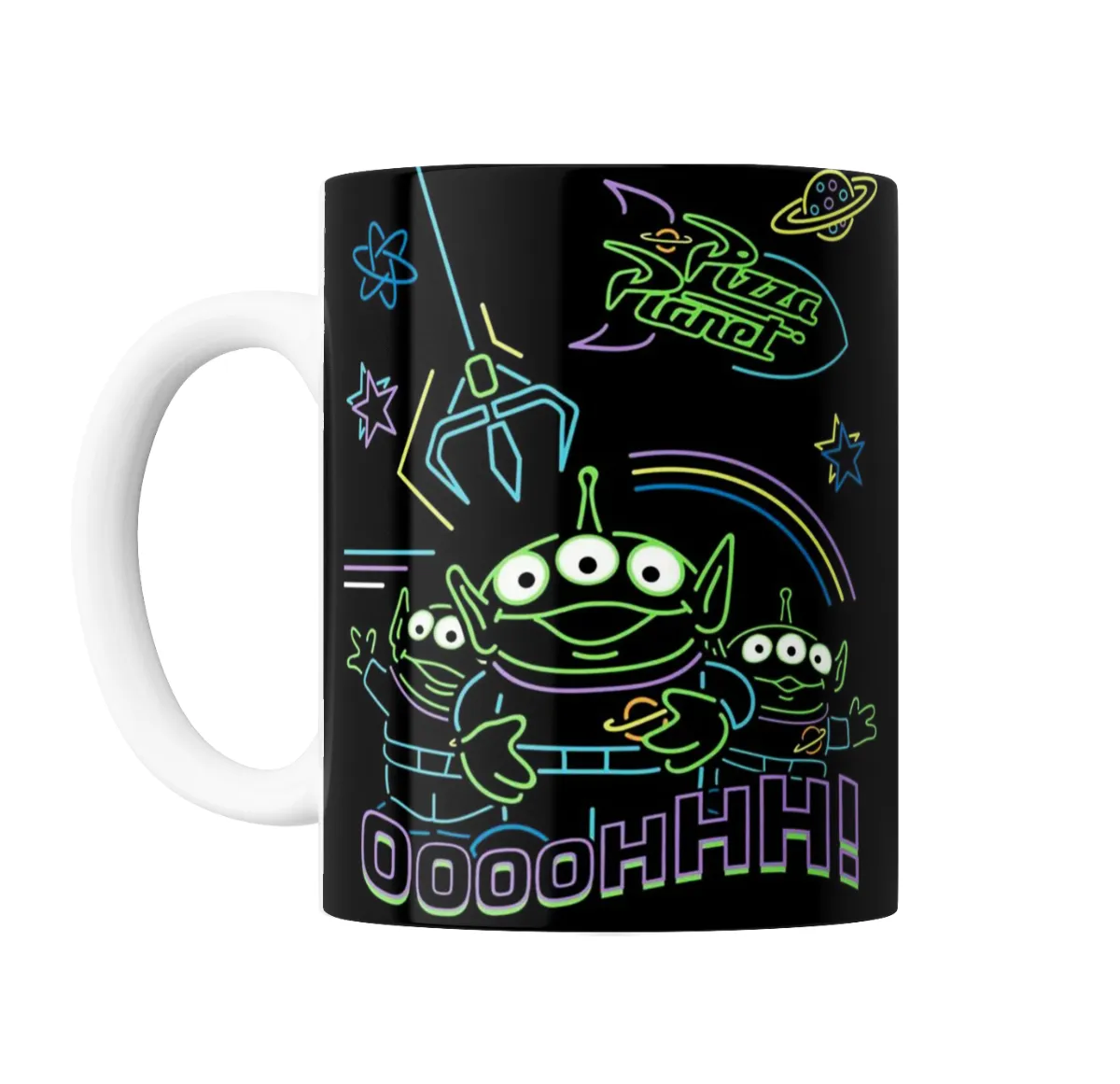 Taza de Cerámica Toy Story Aliens Neón Ooooh - vista 2