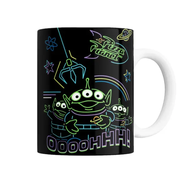 Taza de Cerámica Toy Story Aliens Neón Ooooh