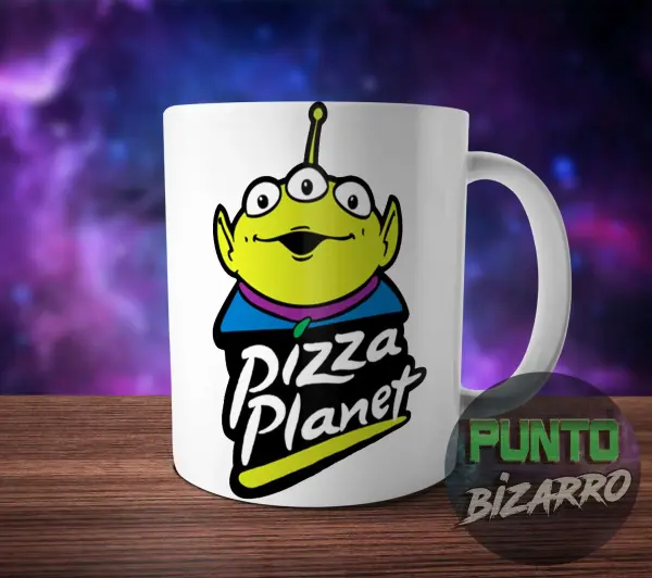 Taza de Cerámica Toy Story Pizza Planet Alien