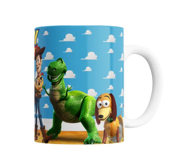 Taza de Cerámica Toy Story Woody Buzz Jessie y Rex