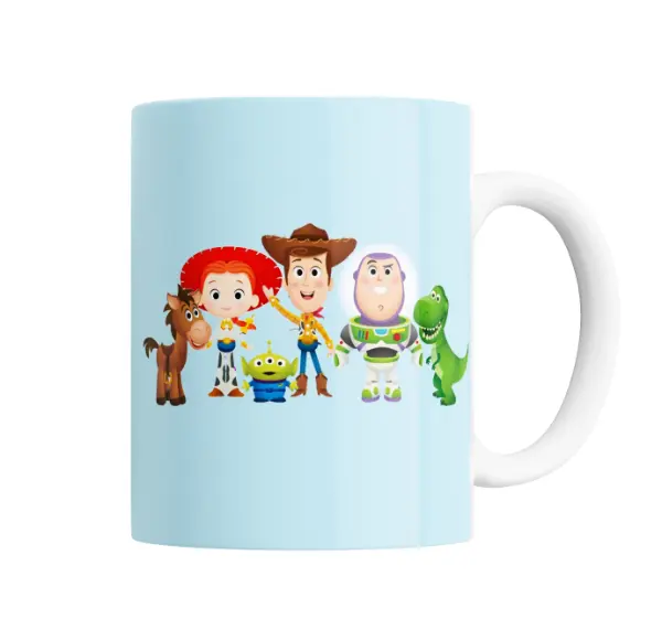 Taza de Cerámica Toy Story Woody Jessie Buzz Rex y Hamm