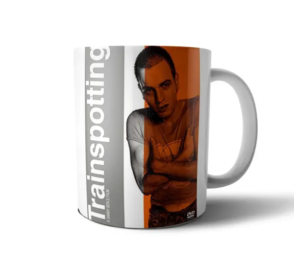 Taza de Cerámica Trainspotting Película Afiche DVD