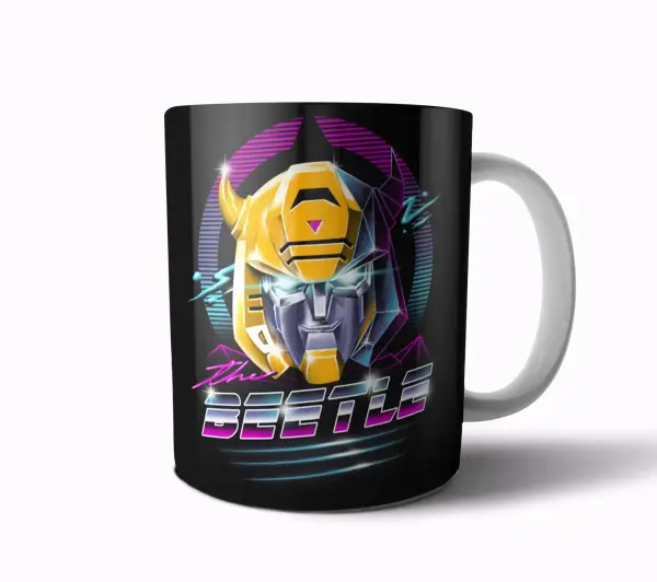 Taza de Cerámica Transformers Bumblebee The Beetle Synthwave