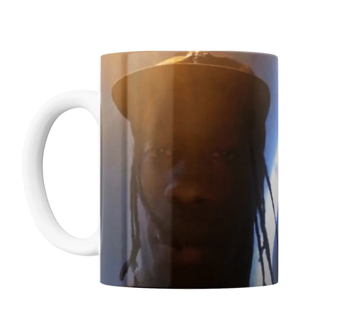Taza de Cerámica Travis Scott Retrato con Sombrero - vista 2