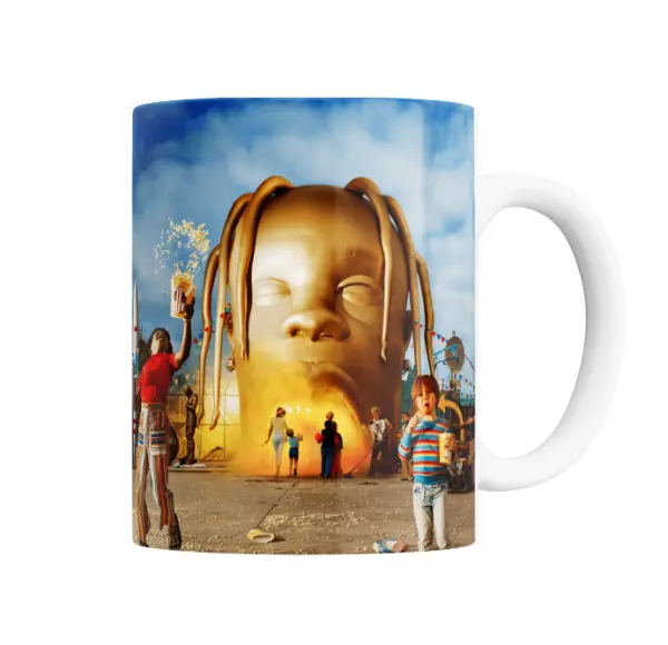 Taza de Cerámica Travis Scott Astroworld Cabeza Gigante