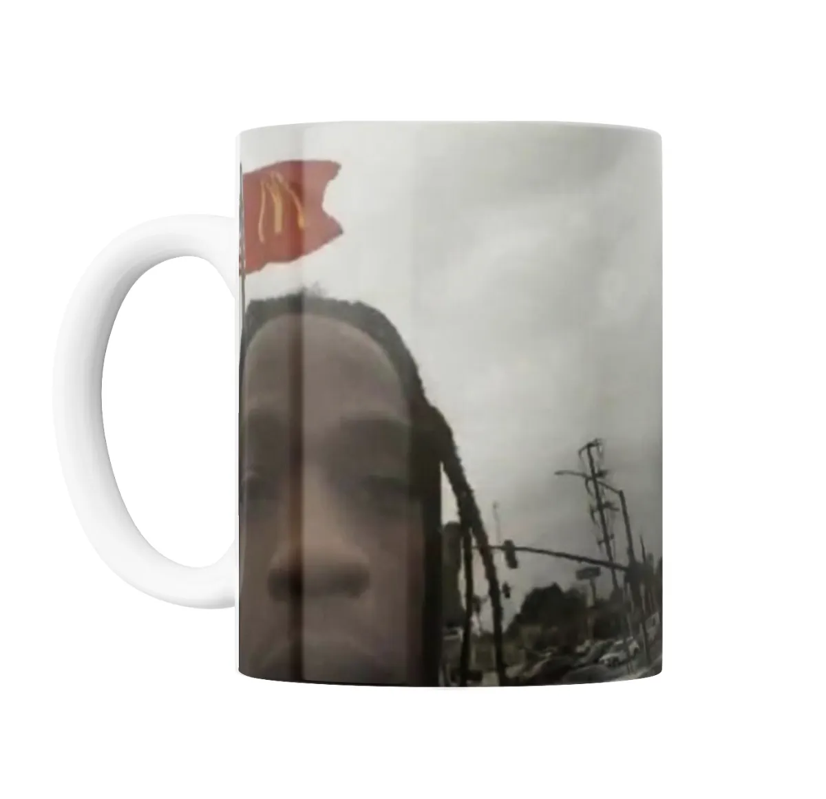 Taza de Cerámica Travis Scott con bandera de McDonald's - vista 2