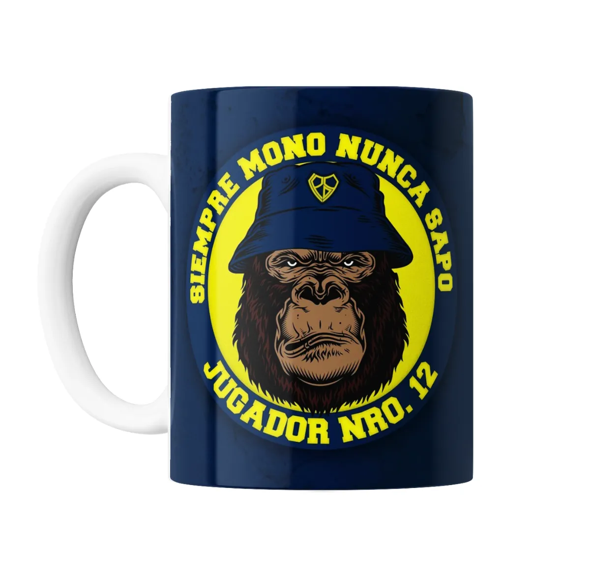 Taza de Cerámica Boca Juniors Mono Jugador Nro 12 - vista 2