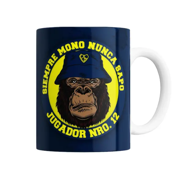 Taza de Cerámica Boca Juniors Mono Jugador Nro 12
