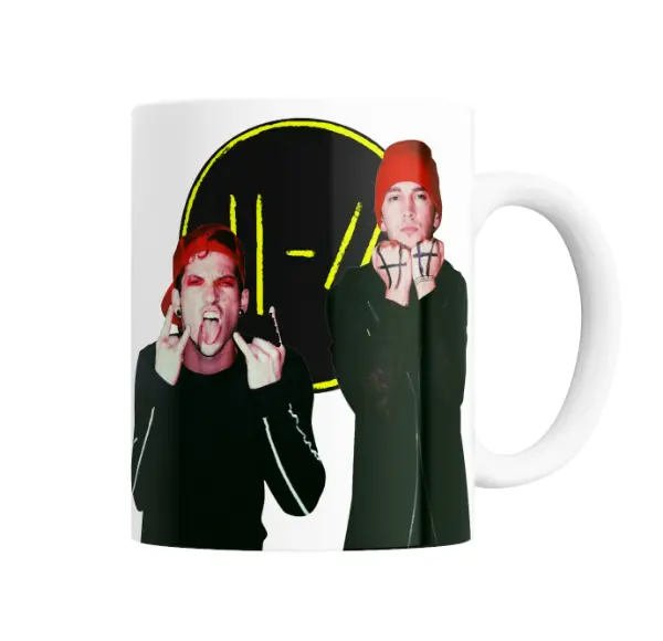 Taza de Cerámica Twenty One Pilots Tyler Joseph y Josh Dun