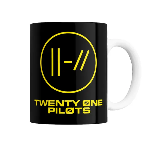 Taza de Cerámica Twenty One Pilots Logo Amarillo