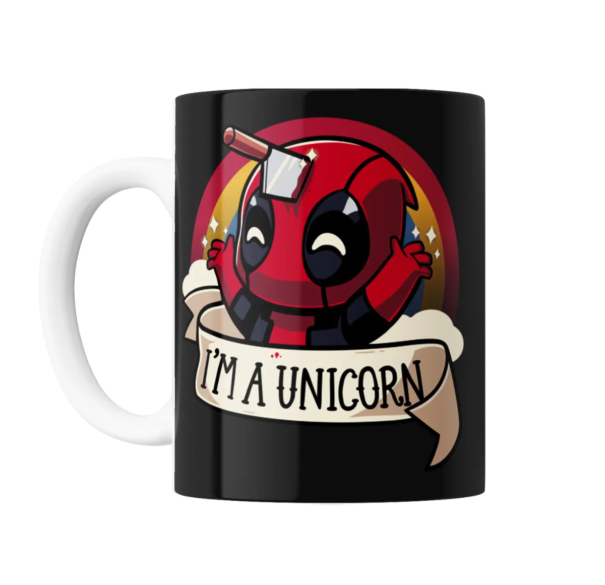 Taza de Cerámica Deadpool Unicornio I'm a Unicorn - vista 2